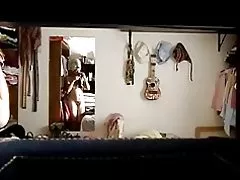 Skrytá kamera, mexická žena oblékat po bath(2)