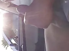 Brýle babička obrovské cum flash!