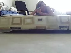 Zralý pár domácí ložnice dovádění